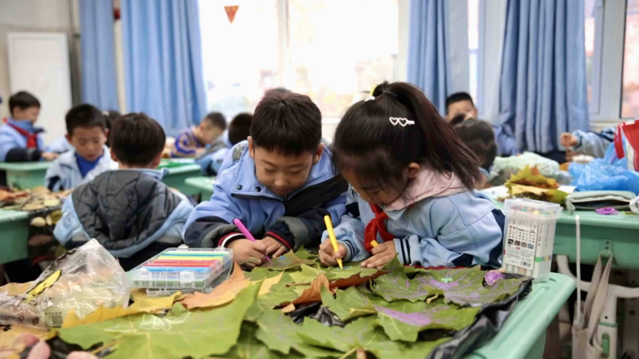 方寸葉脈藏學(xué)問(wèn) 指尖創(chuàng)意顯童心